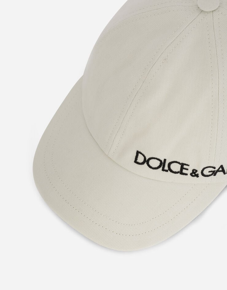 Dolce & Gabbana Baseball cap with Dolce&Gabbana embroidery White LB4H80G7CG1