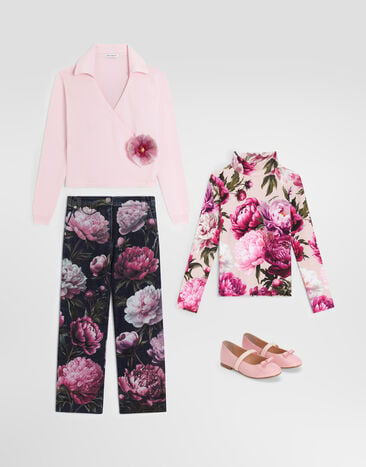 Dolce & Gabbana Cardigan aus Schurwolle Rosa L5KWNOJDVL4