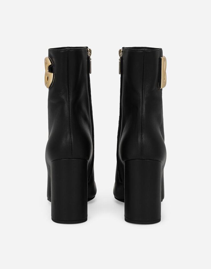 Dolce&Gabbana حذاء بوت برقبة للكاحل من جلد نابا أسود CT1001AQ513