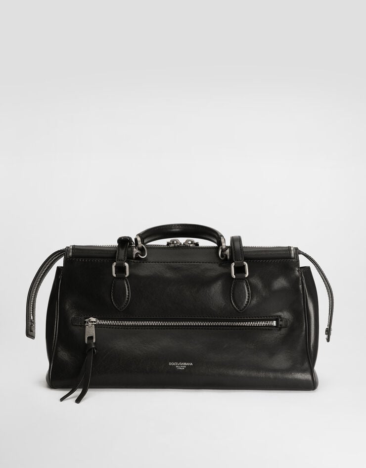 Dolce & Gabbana Borsa Vittoria media in pelle di vitello Nero BB7844AW118
