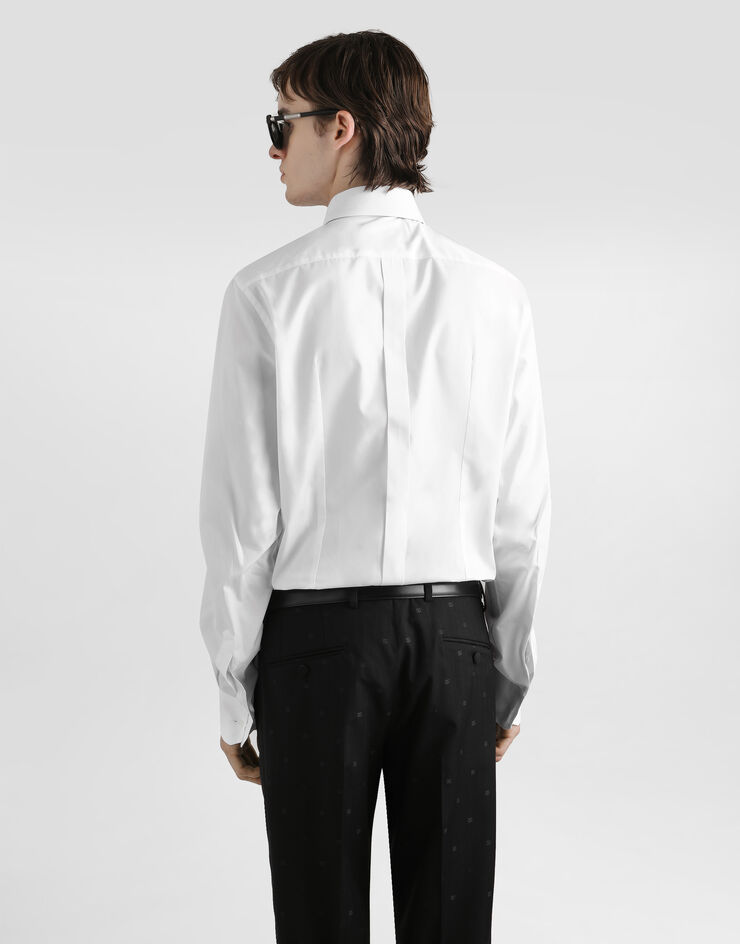 Dolce & Gabbana Gold poplin shirt White G5NP5TGJ721