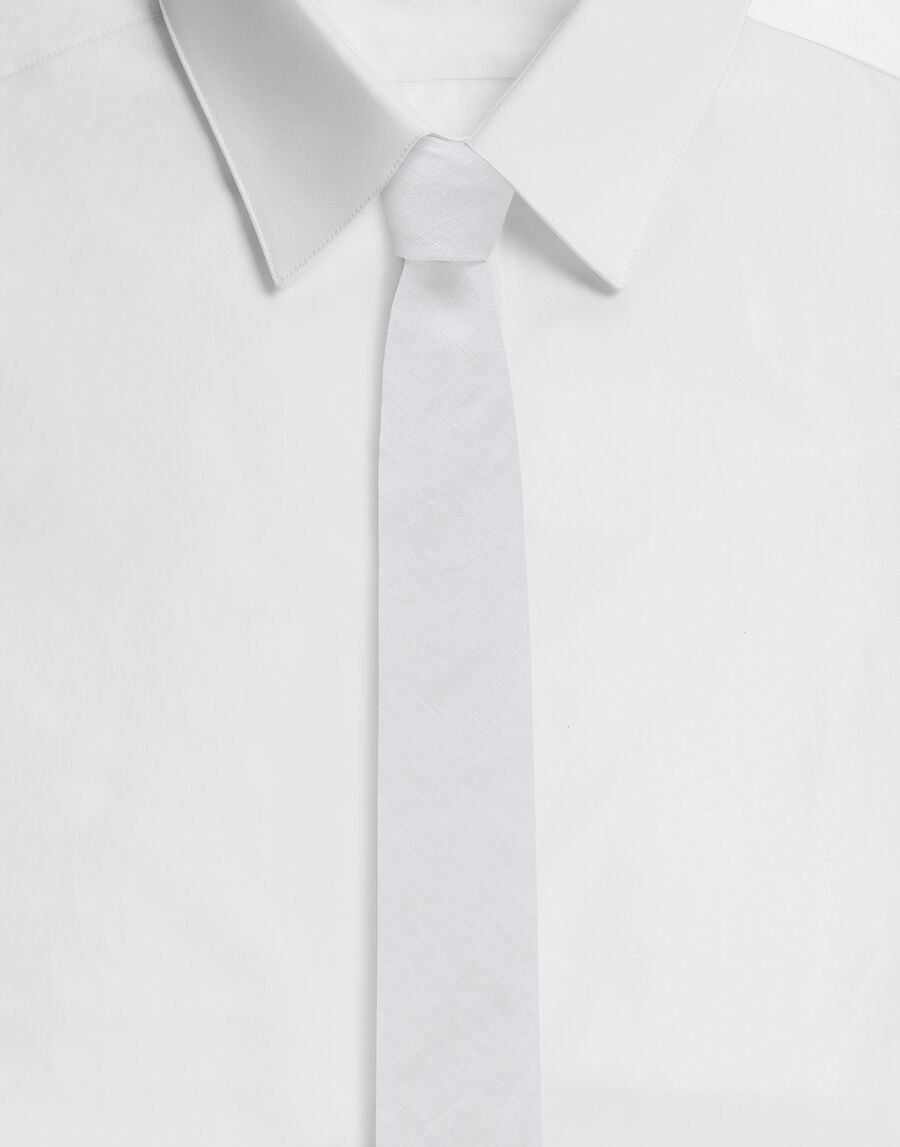 Linen tie with DG logo
