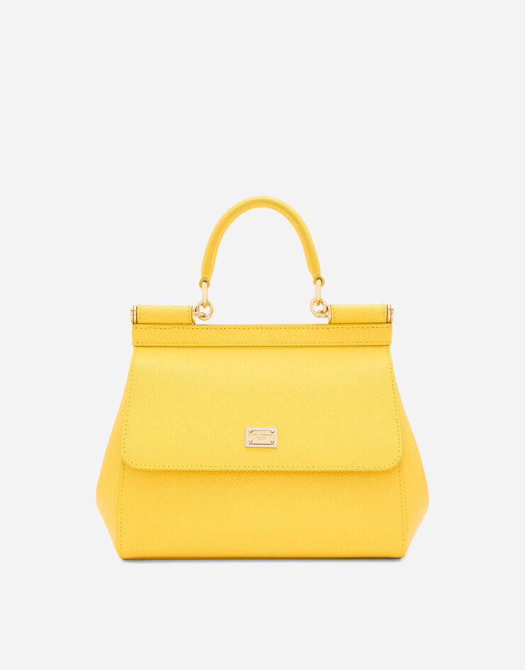 Dolce & Gabbana Bolso de mano Sicily pequeño Amarillo BB6003A1001