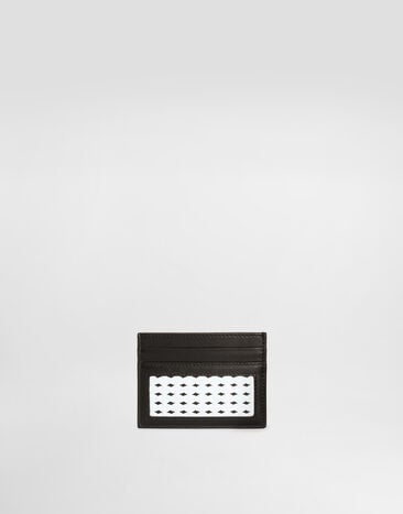 Dolce & Gabbana Woven plongé calfskin card holder Multicolor BP0330AN419