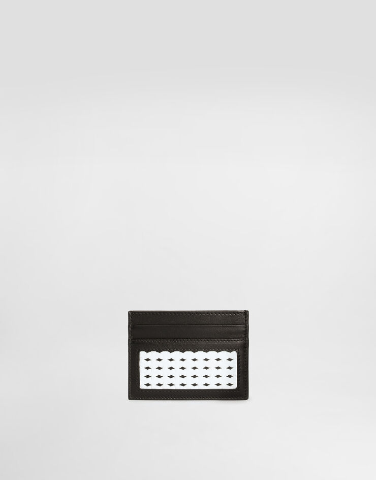 Dolce & Gabbana Woven plongé calfskin card holder Dolce & Gabbana Woven plongé calfskin card holder Multicolor BP0330AN419