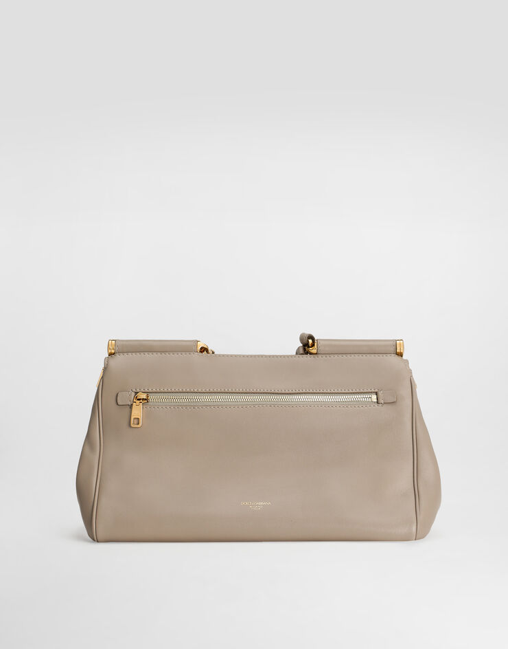 Dolce & Gabbana My Sicily handbag in plongé calfskin Beige BB7782B7321