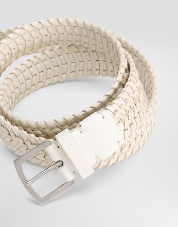 Dolce & Gabbana Woven leather belt Dolce & Gabbana Woven leather belt Beige BC4894A6H39