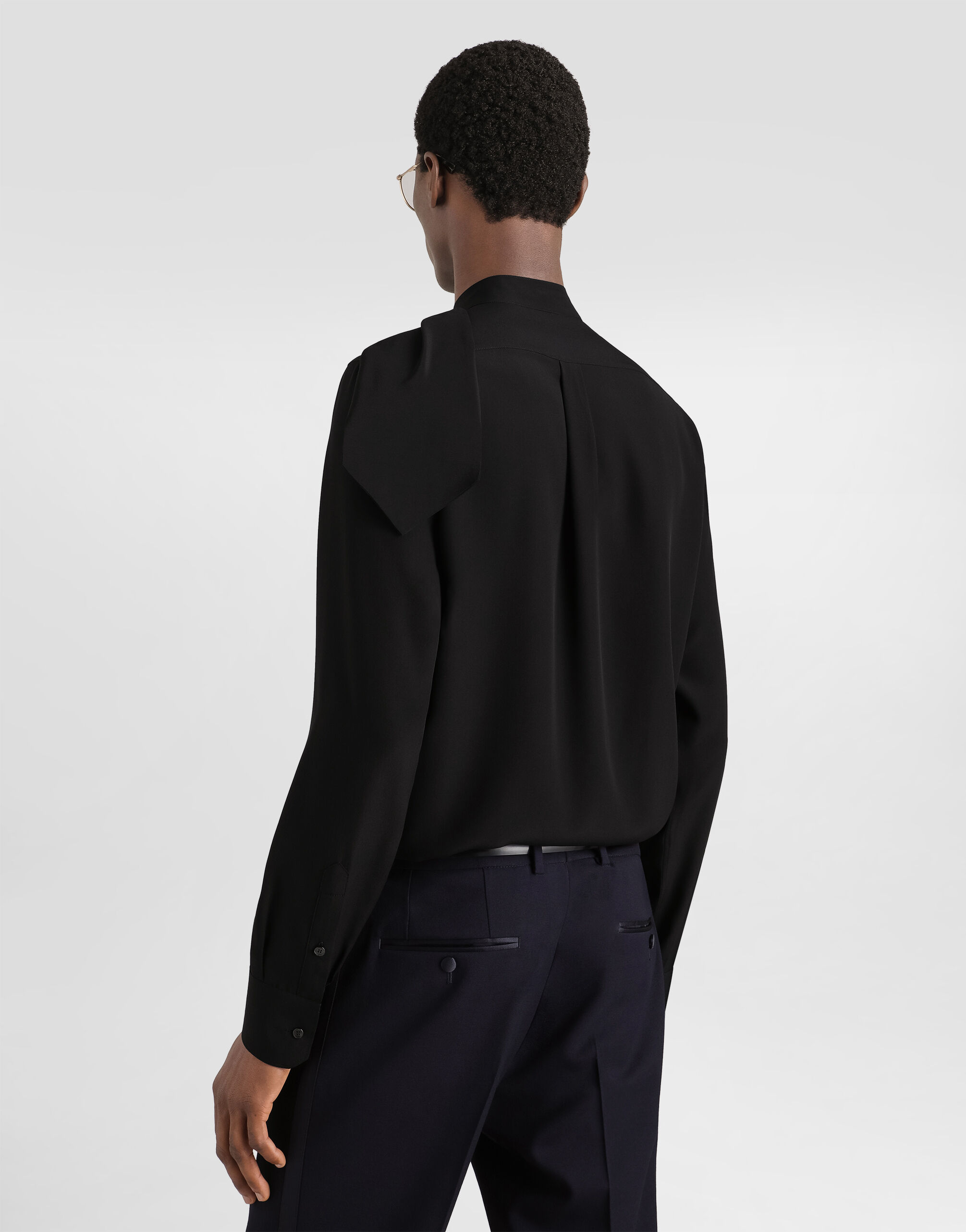 Crêpe de chine martini shirt - thumbnail 10