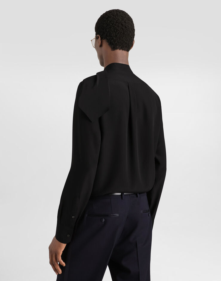 Dolce & Gabbana Crêpe de chine martini shirt  G5PD3TFU1P8
