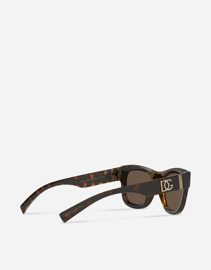 Dolce & Gabbana DG crossed sunglasses HAVANA VG6140VN273