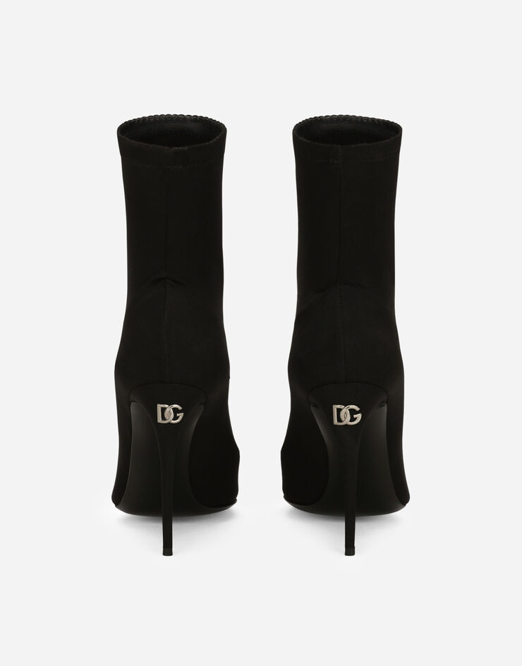 Dolce & Gabbana KIM DOLCE&GABBANA 弹力平纹针织短靴 黑 CT0959AM237
