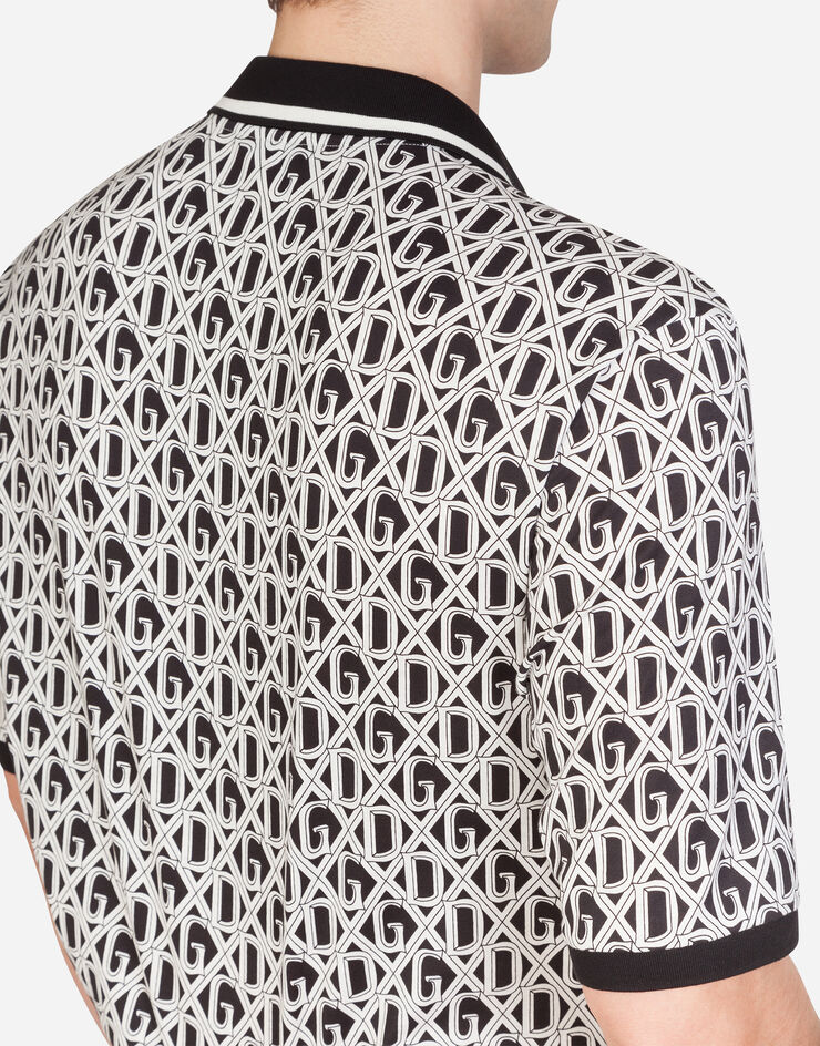 Dolce & Gabbana Jersey DG print shirt NERO G5GP6TFS793