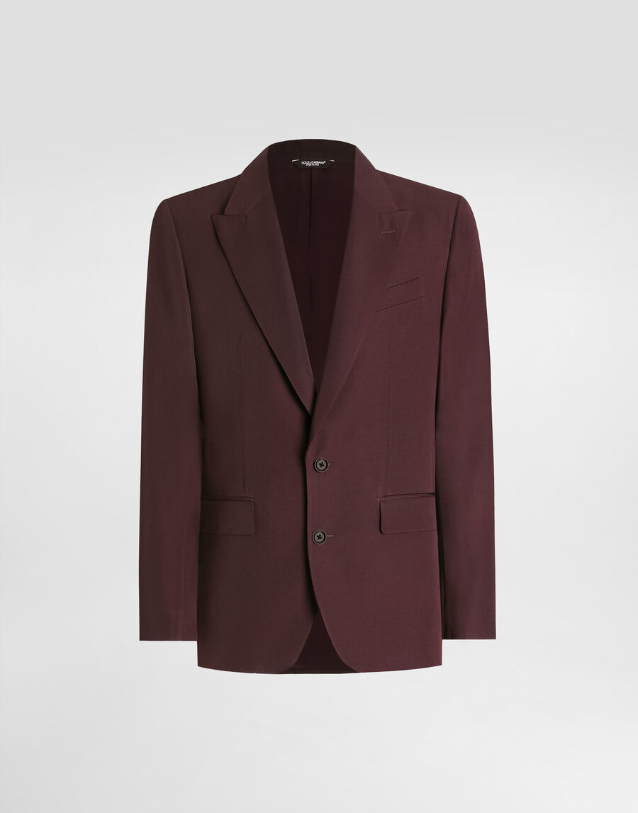 Single-breasted woolen jacket