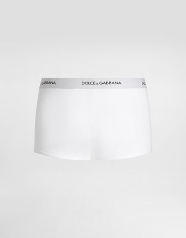 Dolce & Gabbana Paquete de dos boxers regular de punto de algodón Blanco M9D87JONN96
