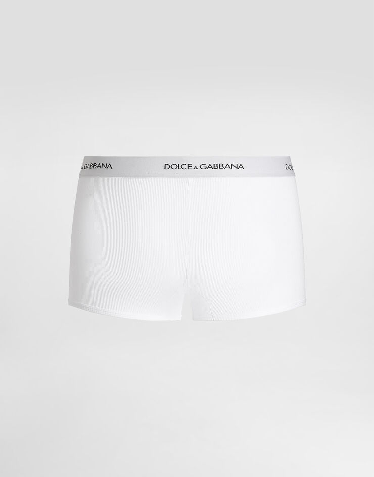 Dolce & Gabbana 棉质平纹针织中腰平角内裤（两件入） 白 M9D87JONN96