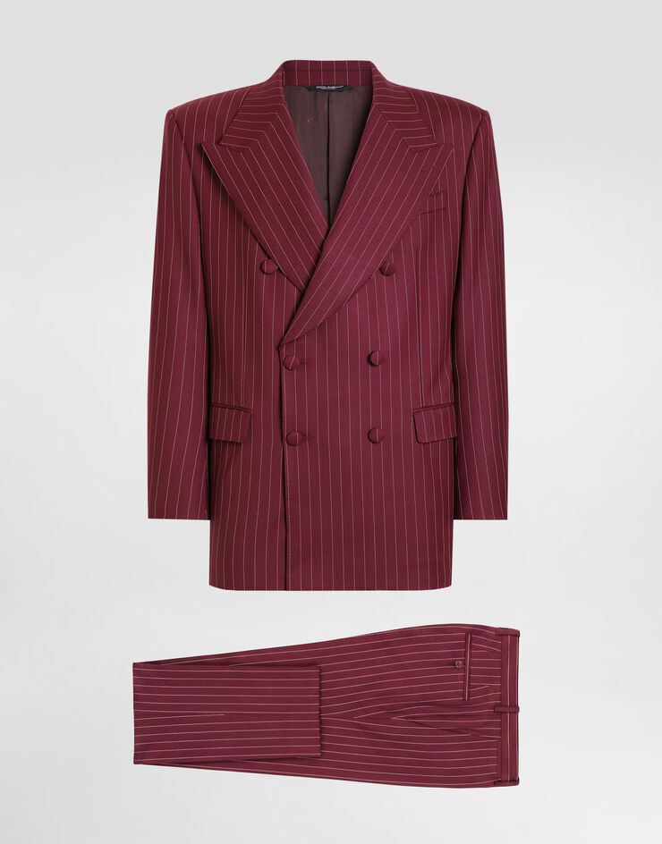 Dolce & Gabbana Double-breasted Martini suit in pinstriped wool Dolce & Gabbana Double-breasted Martini suit in pinstriped wool Multicolor GK064TFRBC0
