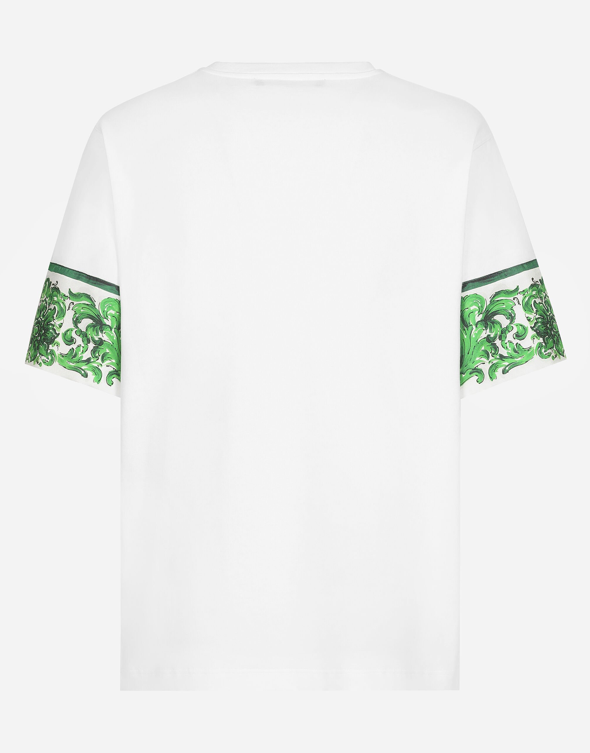 Tシャツ・カットソー DOLCE  GABBANA Men Tops G8MC5TFU7AV W0800 WHITE Cotton t-shirt in White for Men | Dolce&Gabbana® US