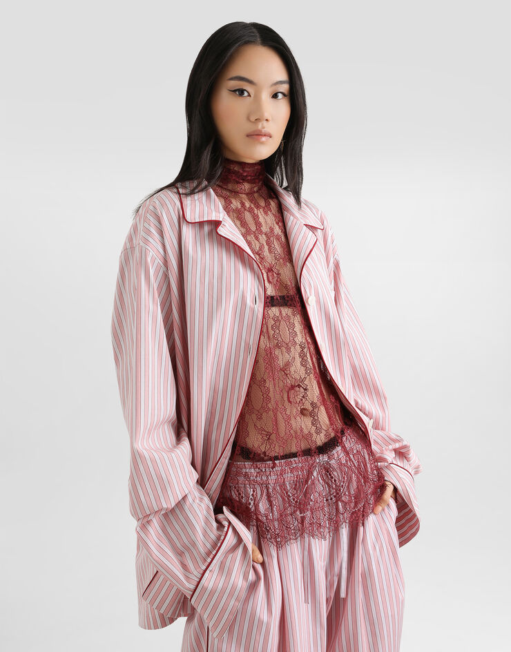 Dolce & Gabbana Striped poplin shirt Dolce & Gabbana Striped poplin shirt Multicolor F5U28TFR517