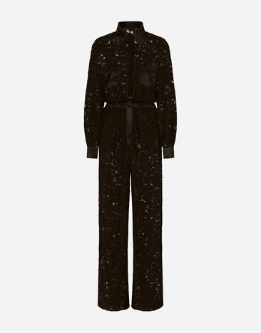Dolce & Gabbana Cordonetto lace jumpsuit Black F6H1JTFLM9V