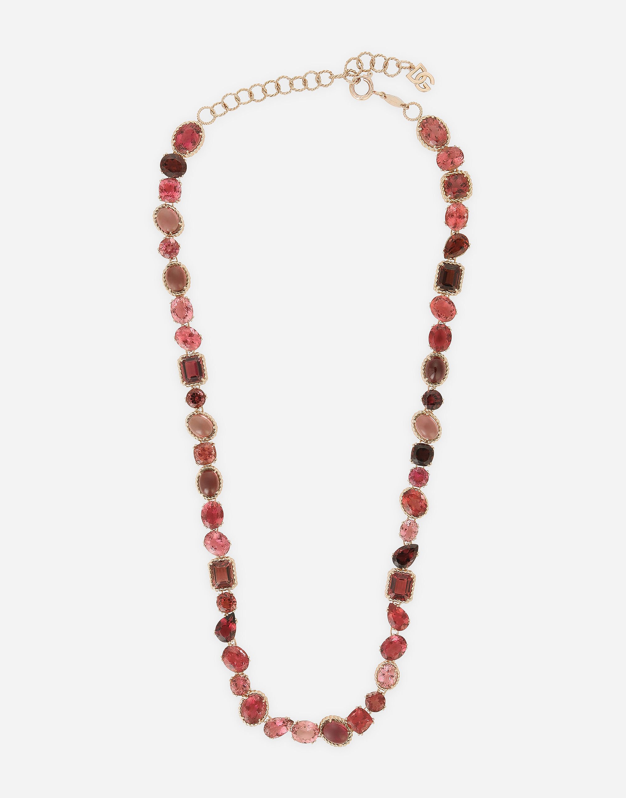 Dolce & Gabbana Anna necklace in red gold 18kt with toumalines Gold WNQA3GWQC01
