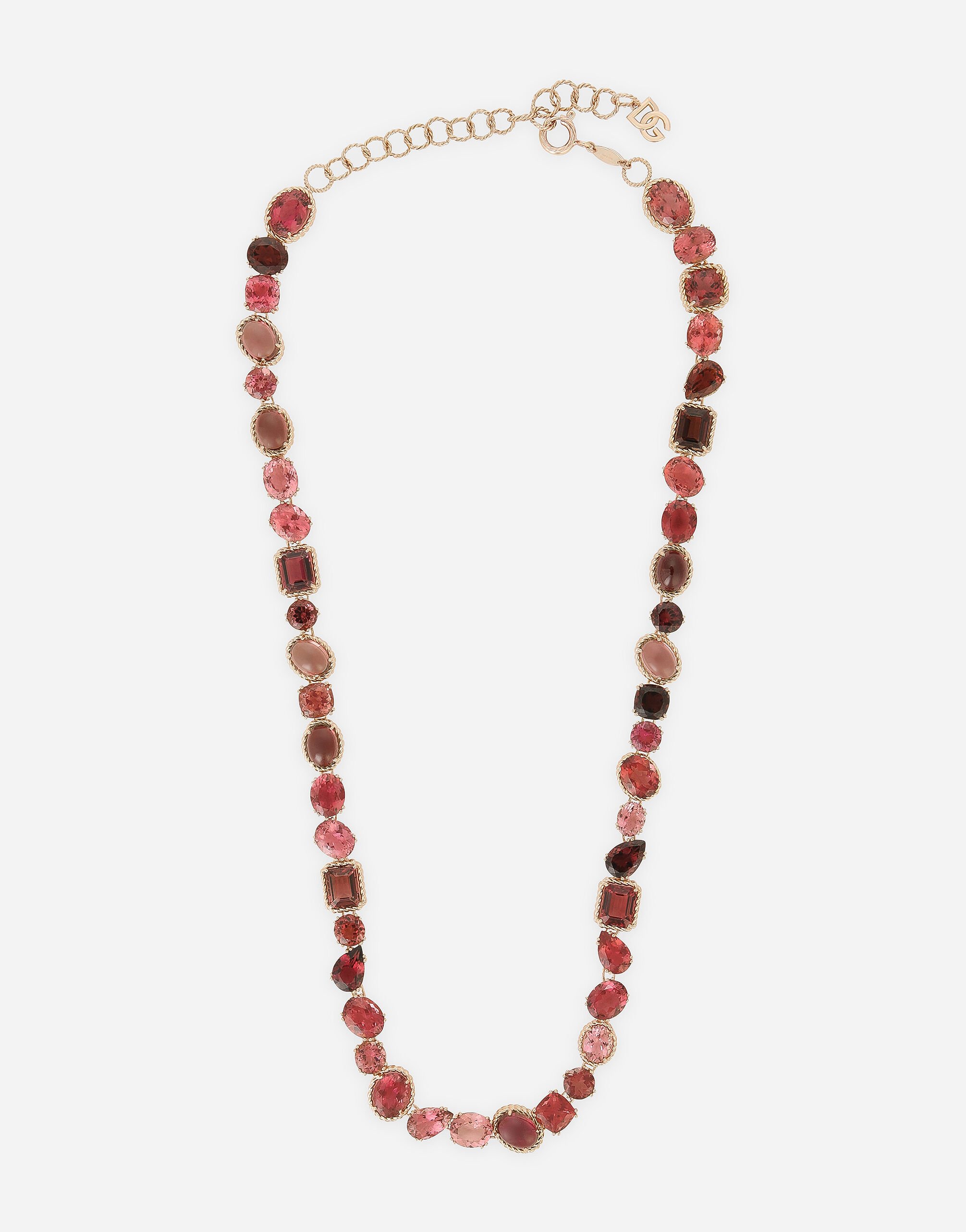 Dolce & Gabbana Collier Anna en or rouge 18 ct avec tourmalines Doré WNQA3GWQC01