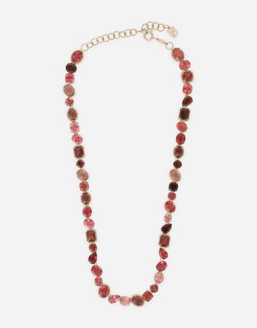 Dolce & Gabbana Collier Anna en or rouge 18 ct avec tourmalines Doré WNQA3GWQC01