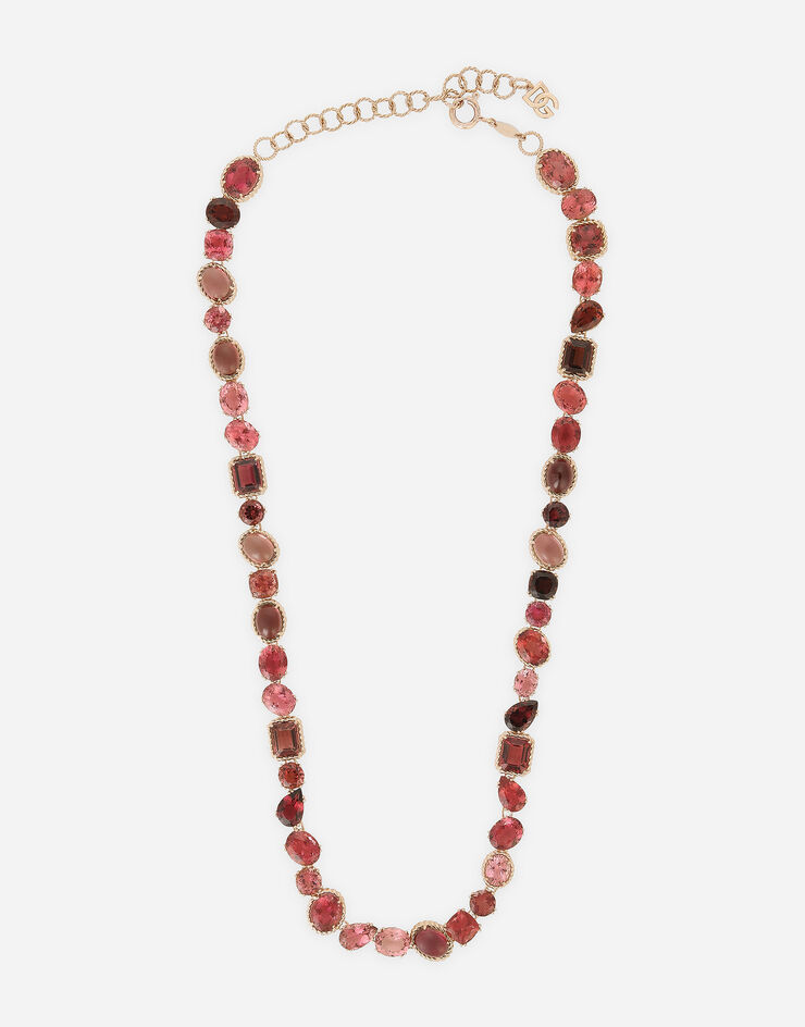 Dolce & Gabbana Anna necklace in red gold 18kt with toumalines Rot WNQA2GWQM01