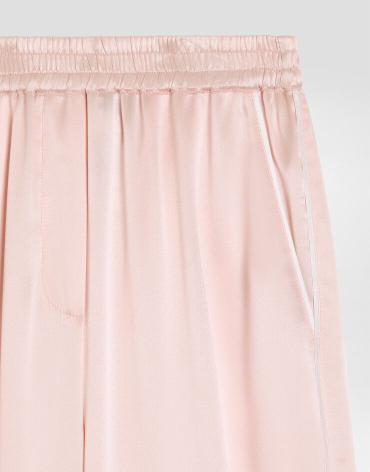 Dolce & Gabbana Silk satin vanity trousers Dolce & Gabbana Silk satin vanity trousers Pink L53P44FU1AU