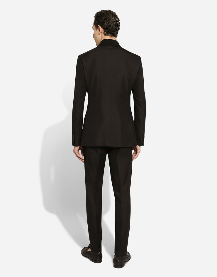 Dolce & Gabbana Traje Taormina de botonadura sencilla Negro GKAHMTFUTBT