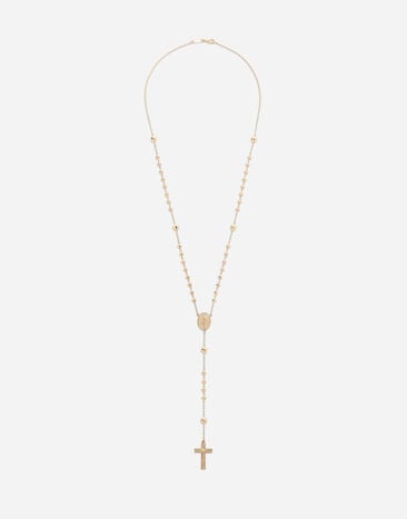 Dolce & Gabbana Tradition yellow gold rosary necklace Gold WAKK1GWJAS1