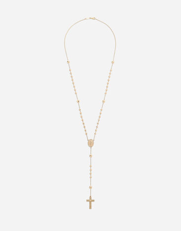 Dolce & Gabbana Tradition yellow gold rosary necklace Gold WAKK1GWJAS1