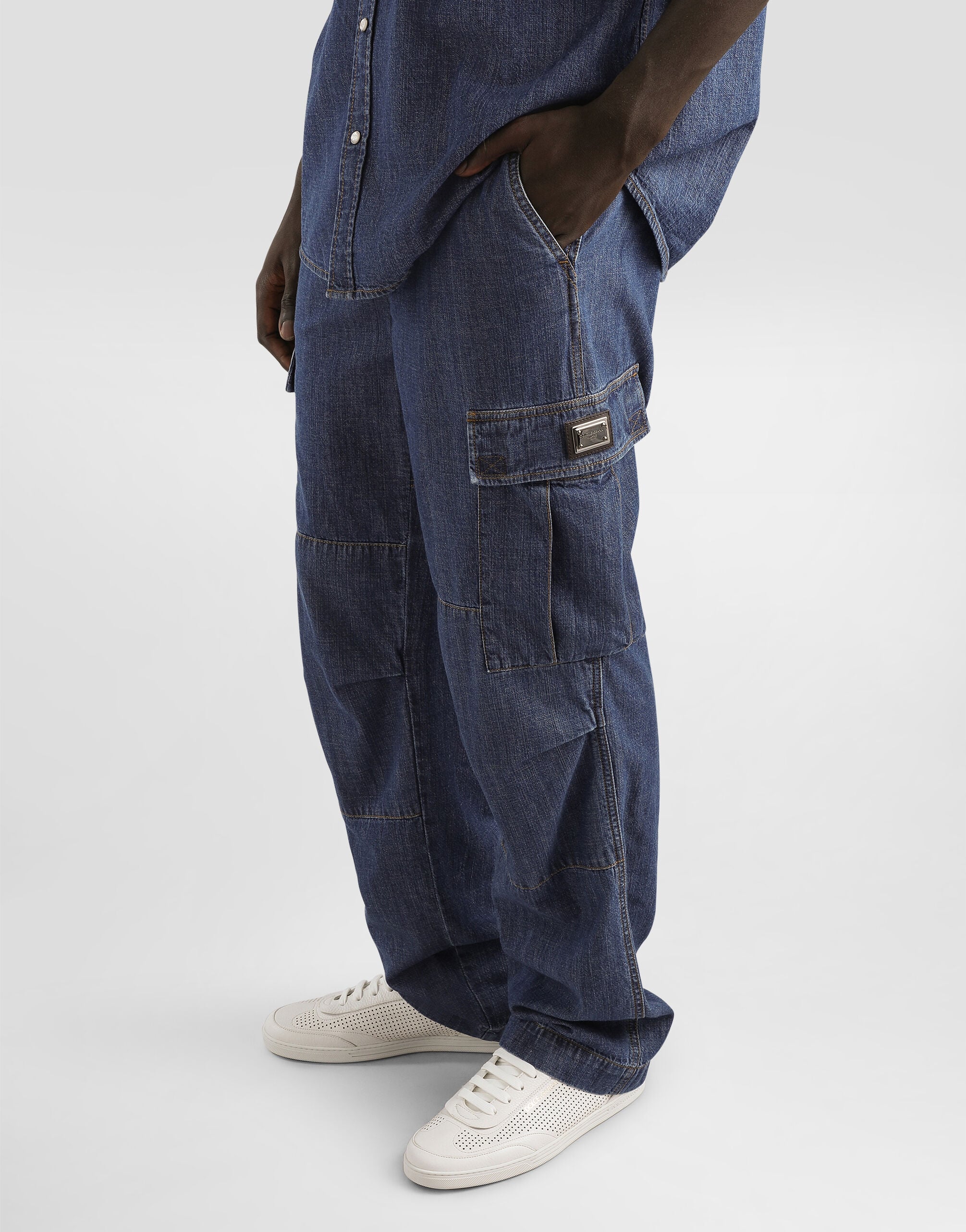 Denim trousers in Multicolor for Men | Dolce&Gabbana®