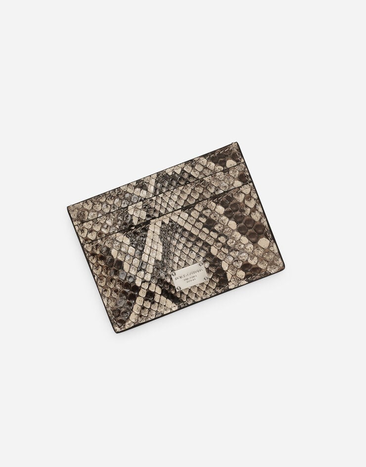 Dolce & Gabbana Porte-cartes en python Jaune BP0330A2111