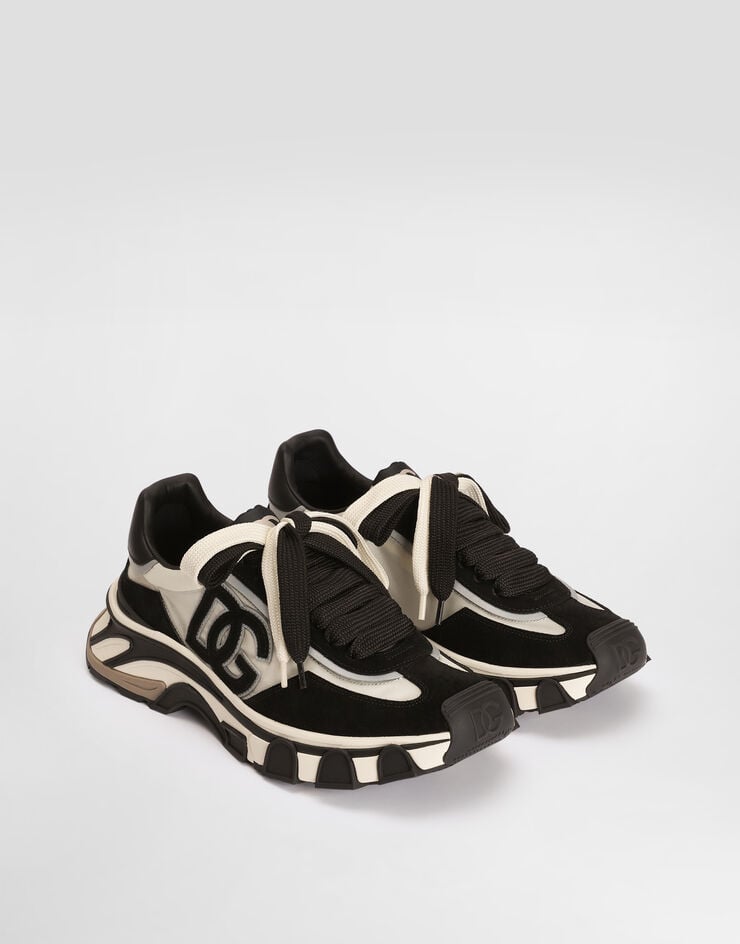 Dolce & Gabbana DG country road nylon and leather sneakers White CS2403A0205