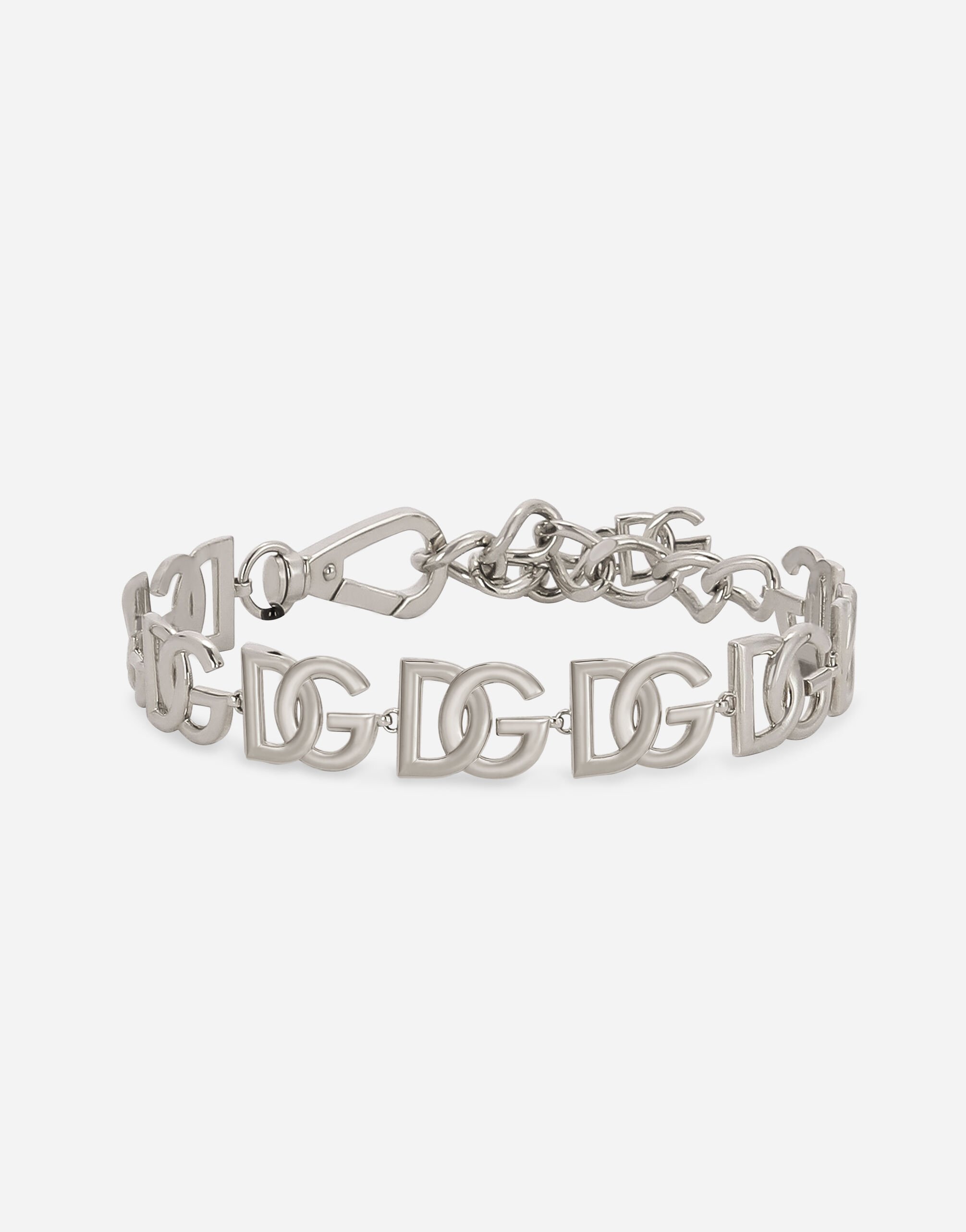 Dolce & Gabbana KIM DOLCE&GABBANA Choker with DG multi-logo Silver WNO4S1W1111