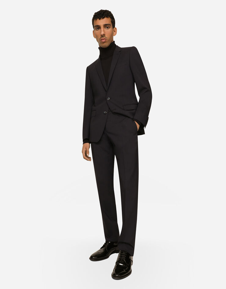 Dolce & Gabbana Stretch wool Martini-fit suit Blue GK0EMTGF874