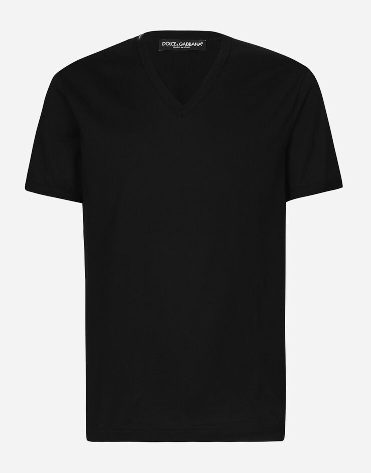 Dolce & Gabbana Хлопковая футболка ЧЕРНЫЙ G8KG0TFU7EQ