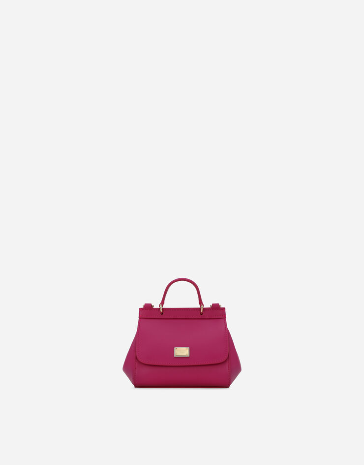 Dolce & Gabbana Plain calfskin mini Sicily bag Purple EB0003AW576