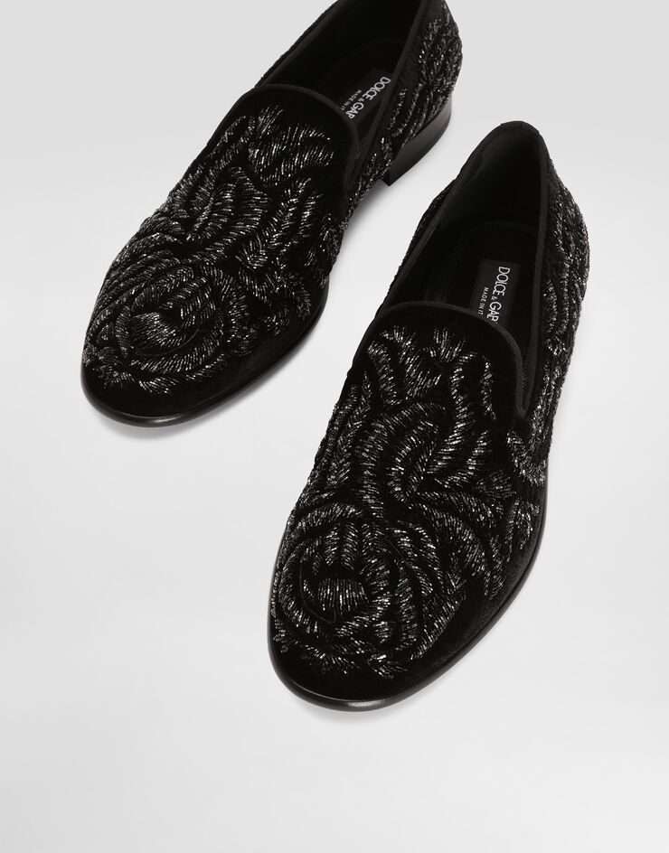 Dolce & Gabbana Velvet slippers Dolce & Gabbana Velvet slippers Black A50787A0933