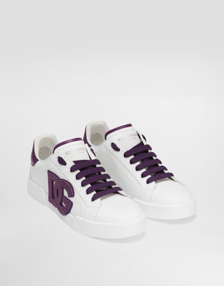 Dolce & Gabbana Zapatilla Portofino Light Strobel de piel Multicolor CK2341AI411