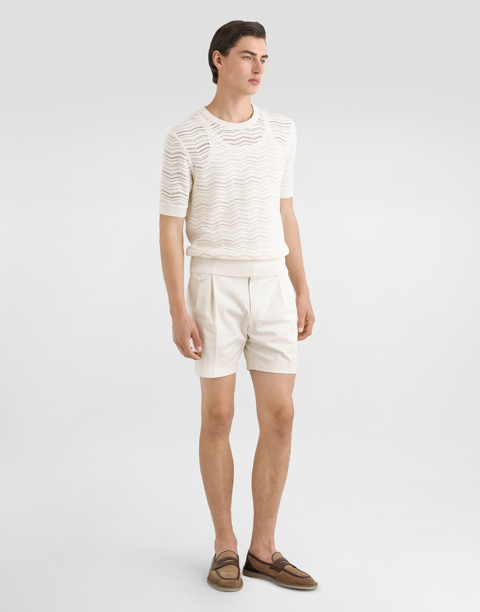 Whiteのメンズ コットン プルオーバー | Dolce&Gabbana®