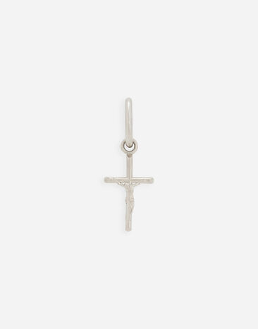Dolce&Gabbana Single Creole earring with cross pendant Silver WEP7S1W1111