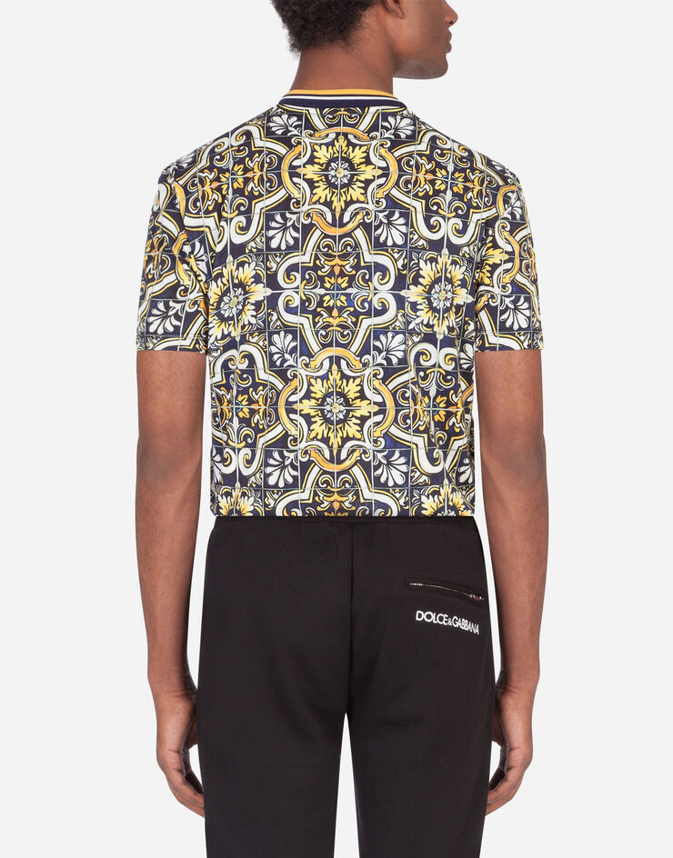 Dolce & Gabbana Cotton t-shirt with maiolica print STAMPA MAIOLICA G8KD0TFI7VN
