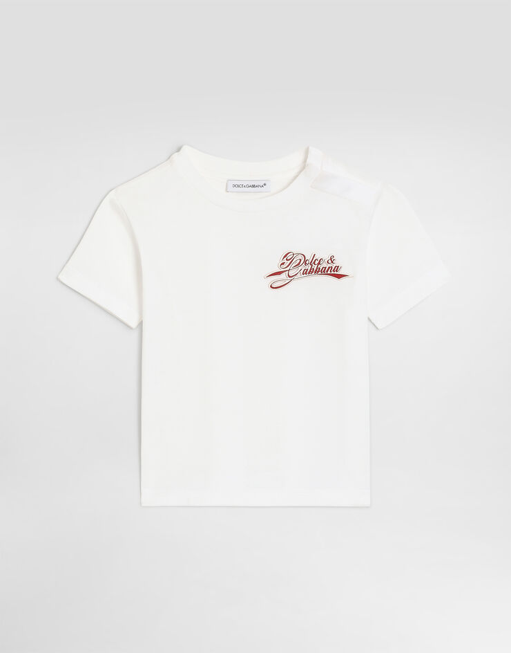 Dolce & Gabbana T-shirt en jersey avec logo Dolce & Gabbana T-shirt en jersey avec logo White L1JT7WG7P4Y