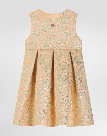 Dolce & Gabbana Floral lamé jacquard dress Multicolor L54DL6HJMLB