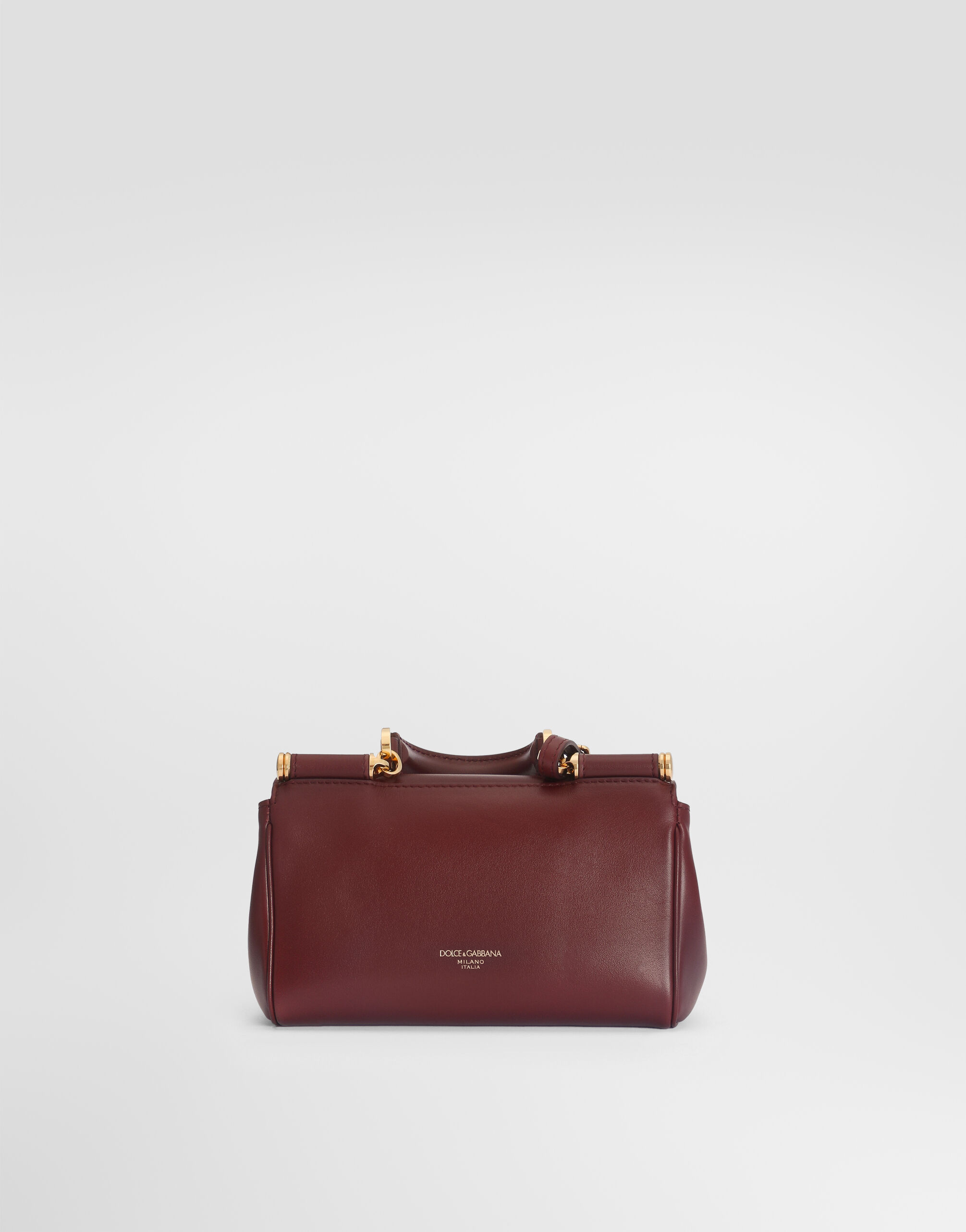 Mini My Sicily handbag in plongé calfskin in Bordeaux for Women