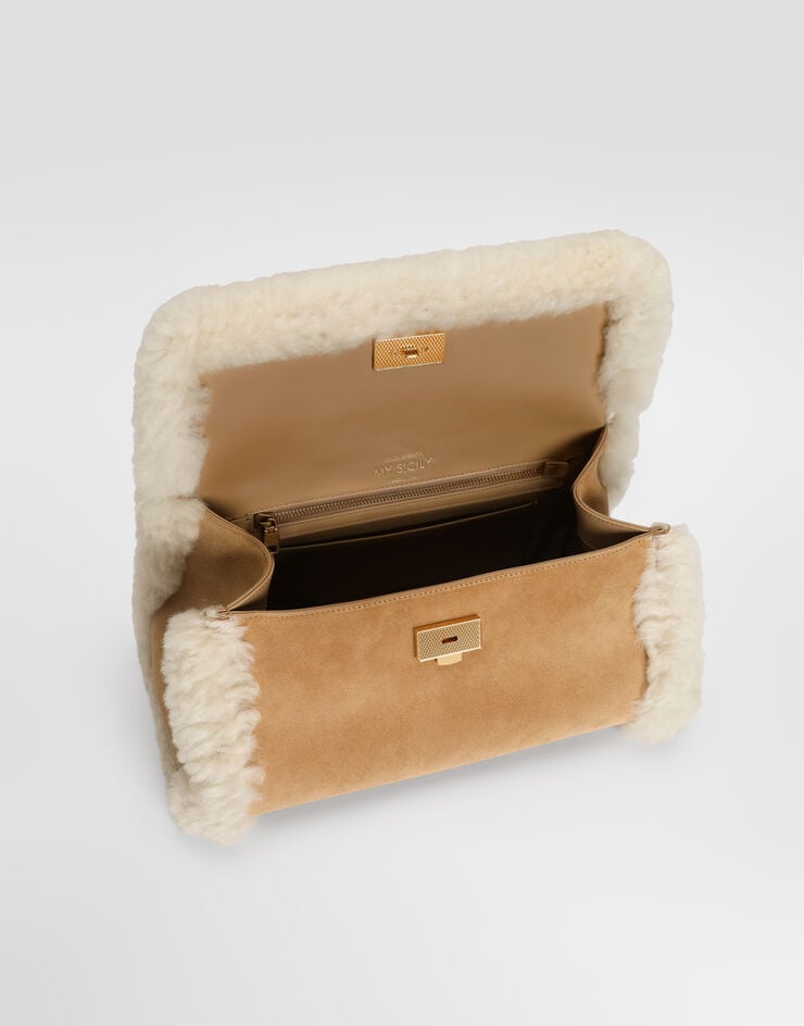 Dolce & Gabbana Medium My Sicily handbag in sheepskin, split and smooth calfskin Multicolor BB7782BQ539