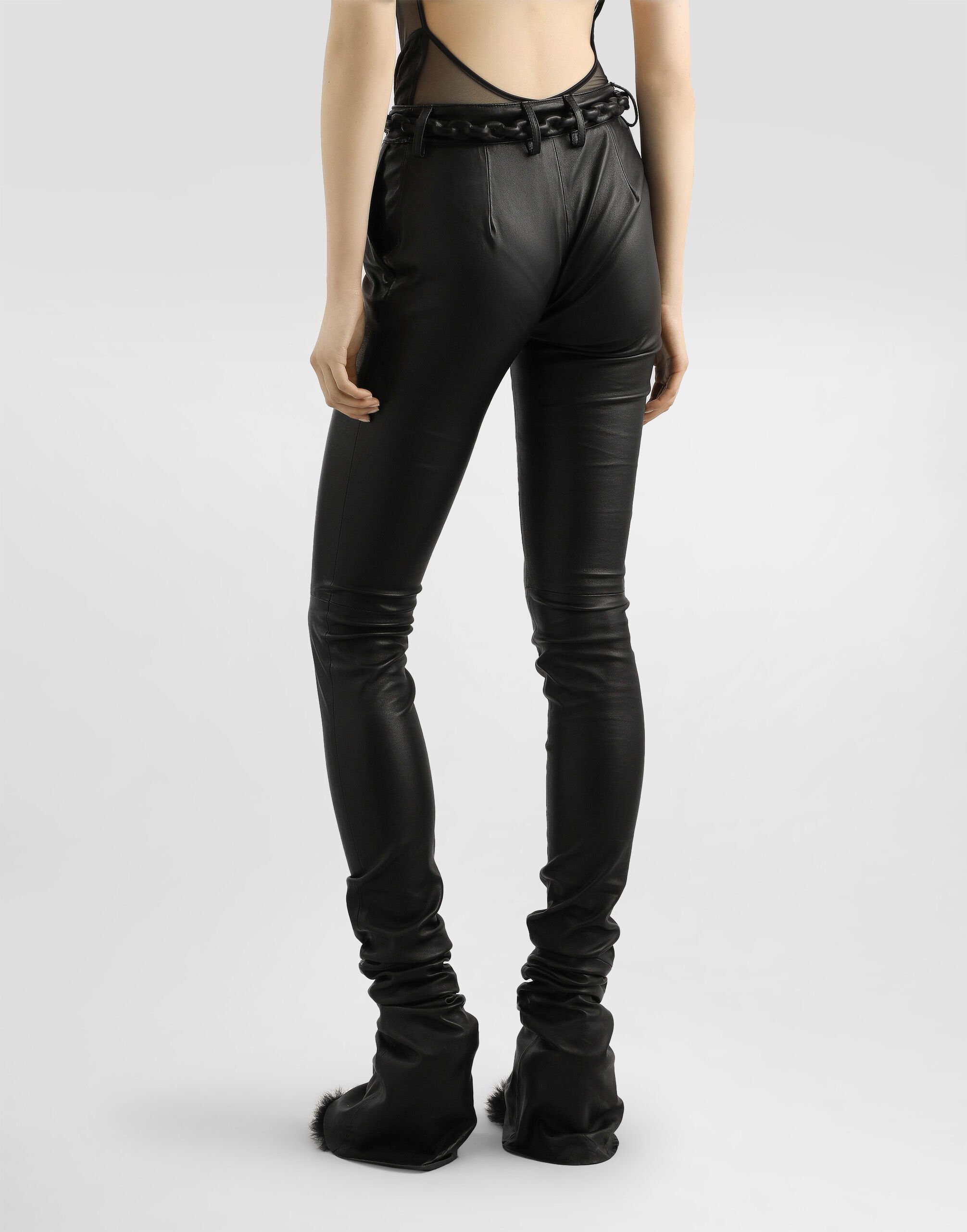 D&G レザーパンツ ダークブラウン 48 D&G レザーパンツ ダークブラウン 48 D&G レザーパンツ ダーク