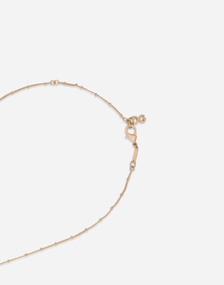 Dolce & Gabbana Ожерелье с крестом золотой WNN7S1W1111
