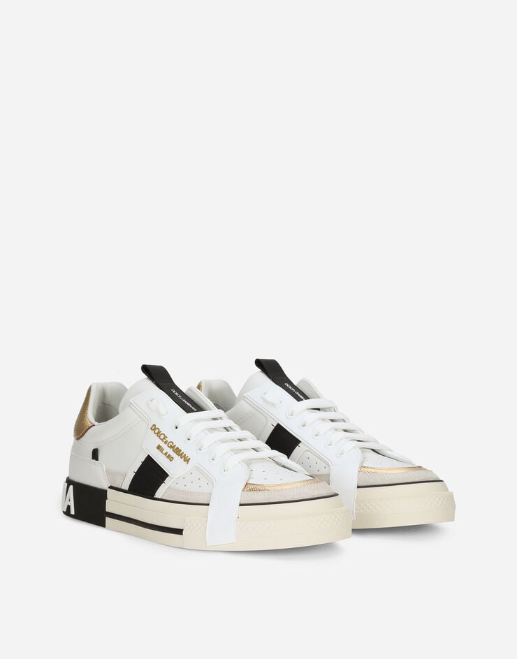 Dolce & Gabbana Calfskin 2.Zero Custom sneakers with contrasting details White CS1863AO222